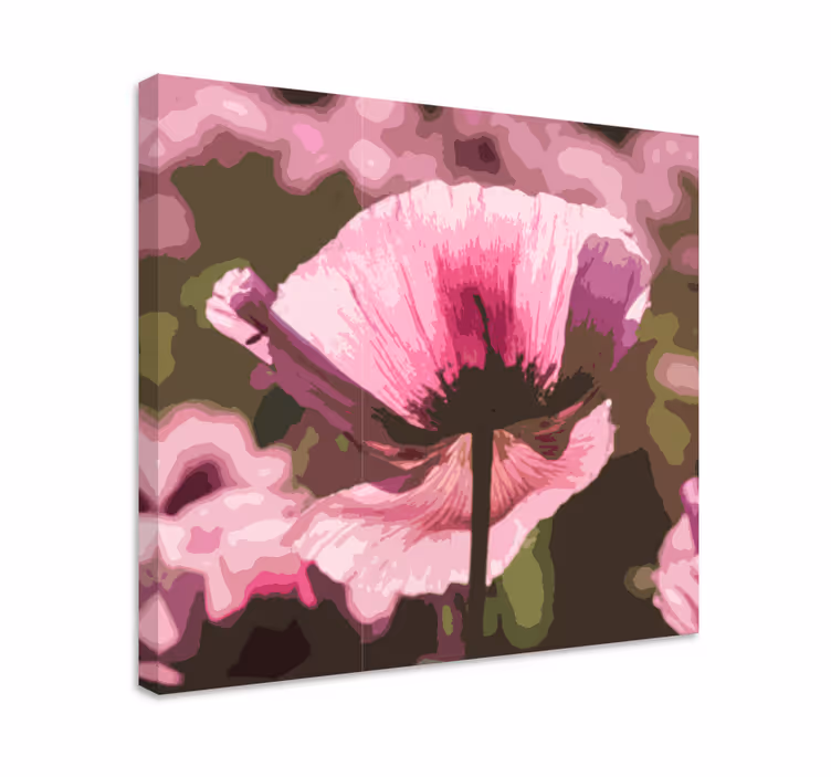 Dipinto fiori fiore astratto - TenStickers