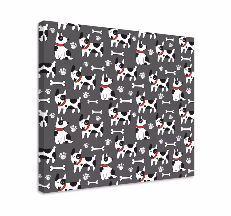 Dipinto cane motivi giocosi di cani - TenStickers