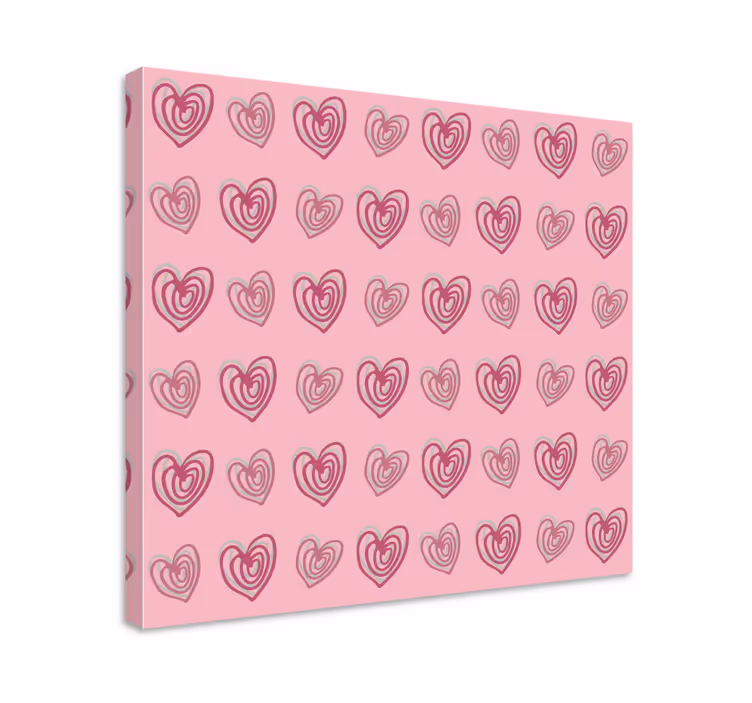 Dipinto motivazionale design a motivi cuore - TenStickers