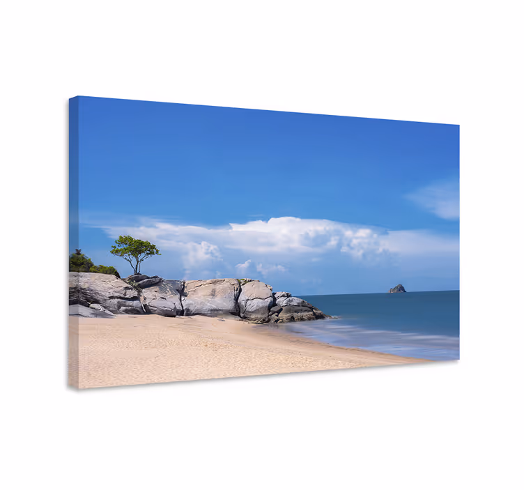 Quadro paesaggio scena costiera tranquilla - TenStickers