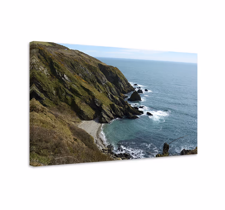 Quadro paesaggio vista rocciosa costiera - TenStickers