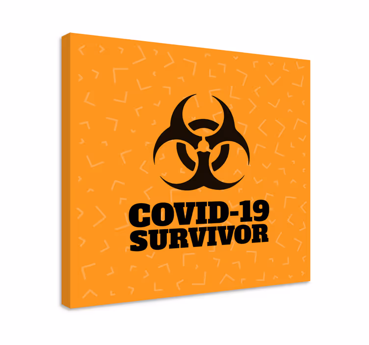 Quadro con frase dichiarazione di sopravvivenza - TenStickers
