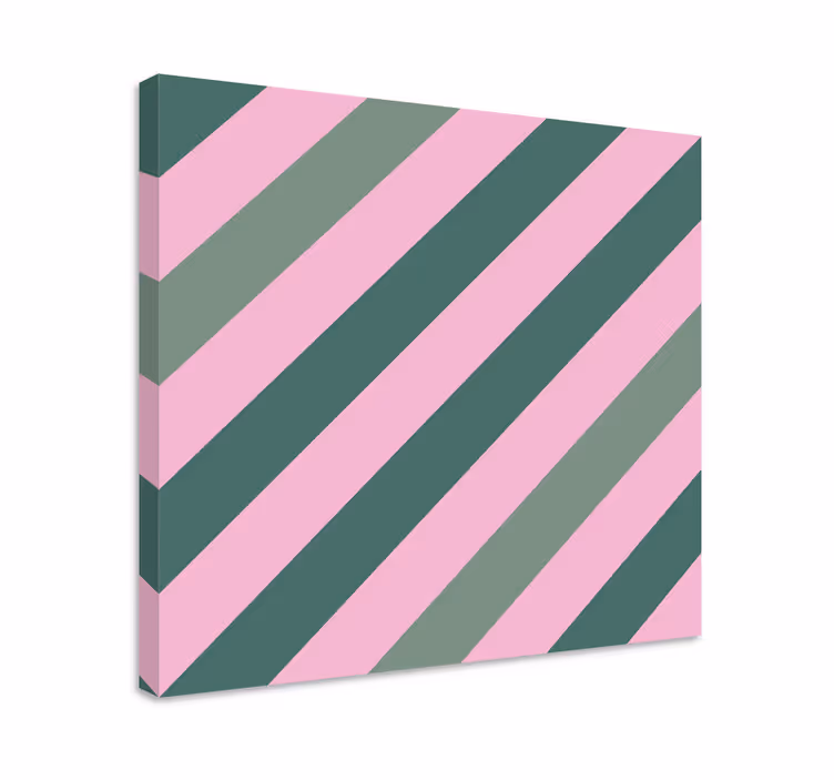 Dipinto geometrico motivo a strisce diagonali - TenStickers
