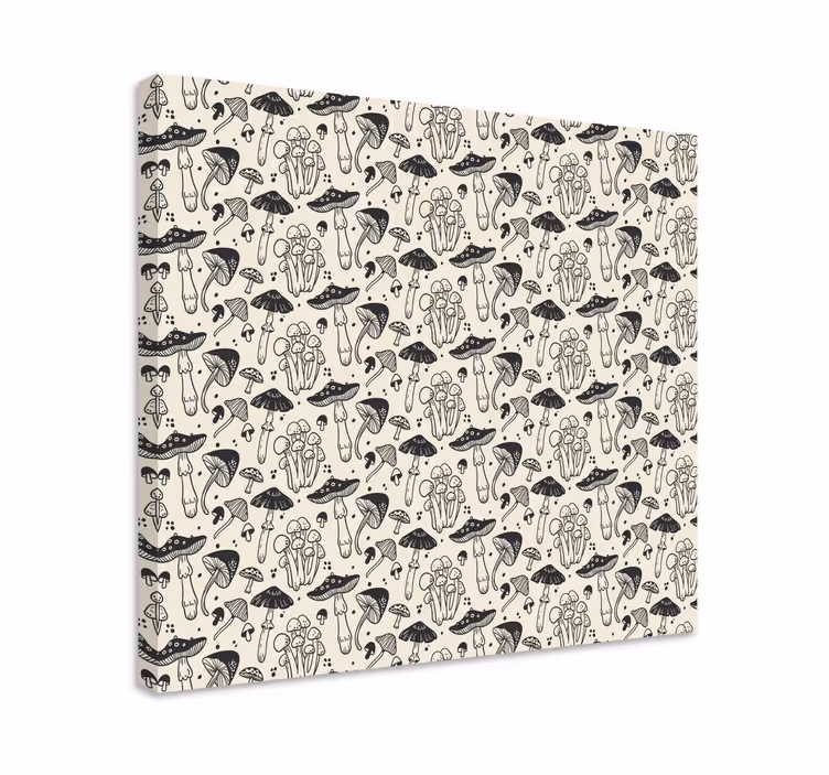 Dipinto dinosauri motivo fungo - TenStickers