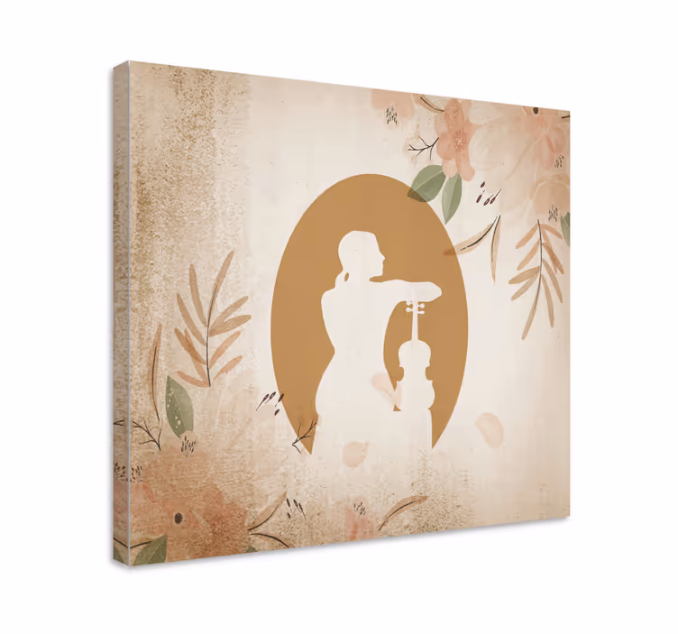 Quadro musicale musicista aggraziato - TenStickers