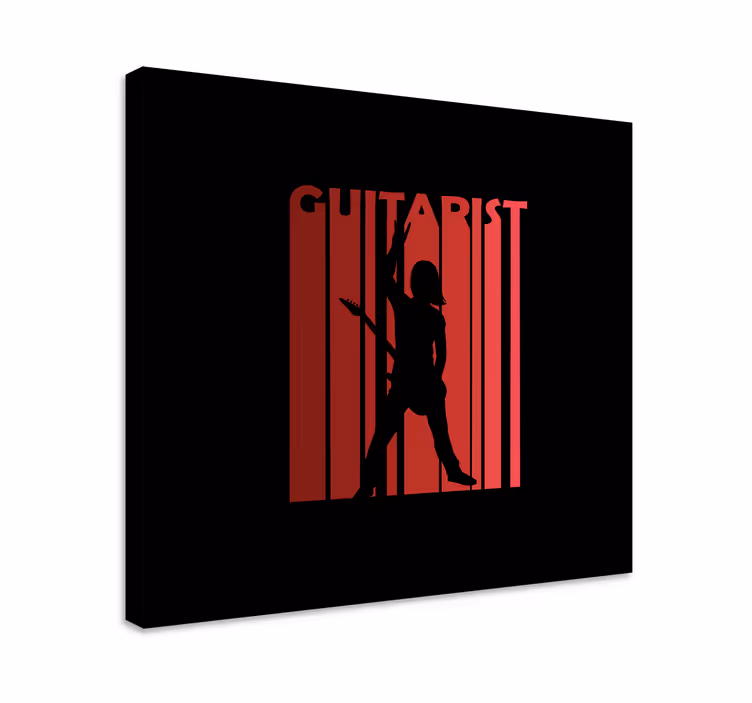 Quadro musicale performer in silhouette - TenStickers