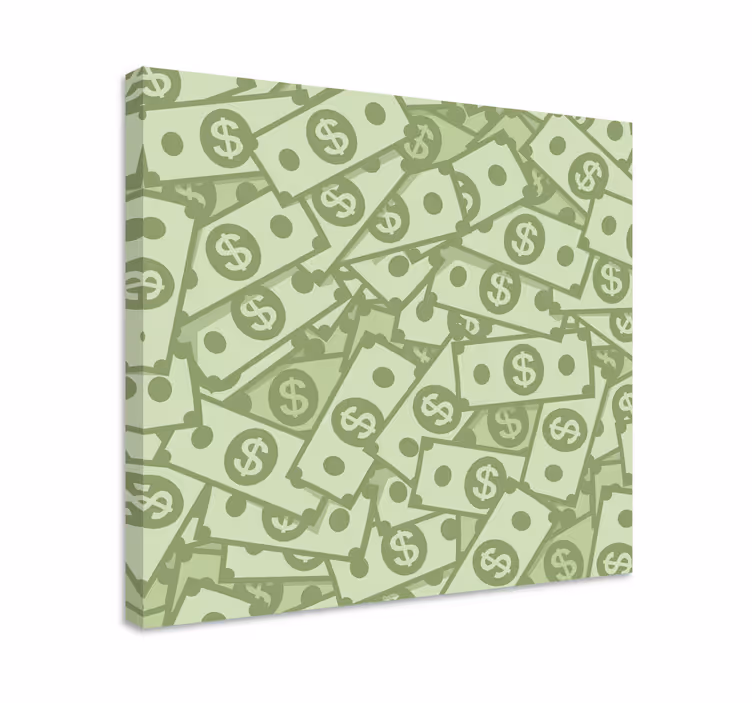Quadri decorativi modello di denaro - TenStickers