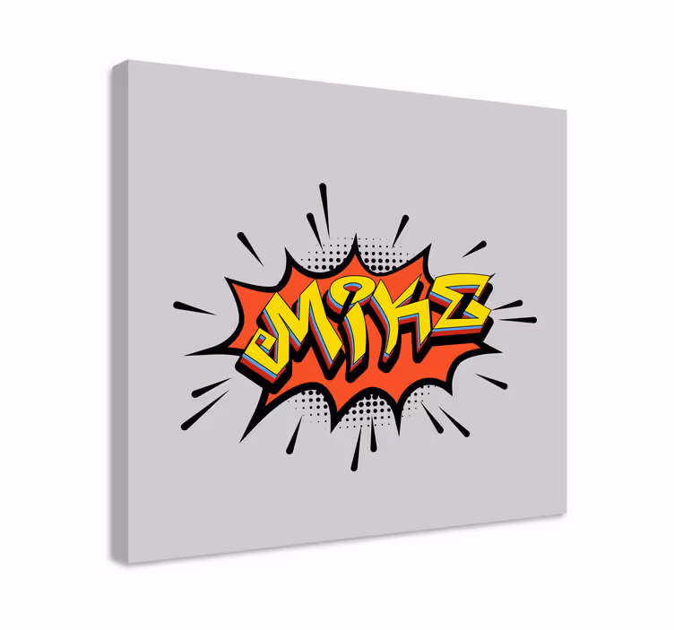Dipinto con alfabeto e lettere in stile fumetto - TenStickers