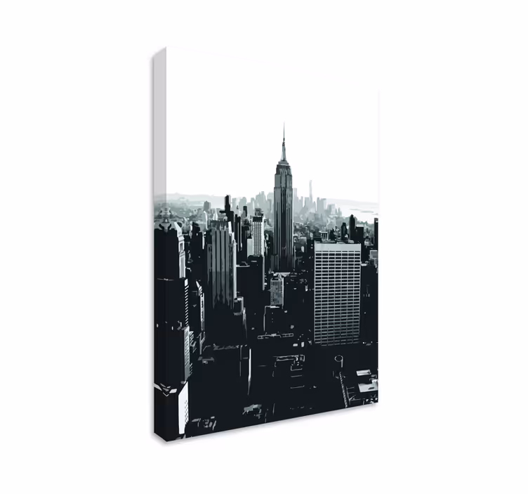 Quadro città e paesi prospettiva empire state - TenStickers