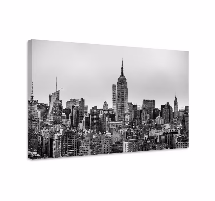 Quadro città e paesi silhouette di new york - TenStickers