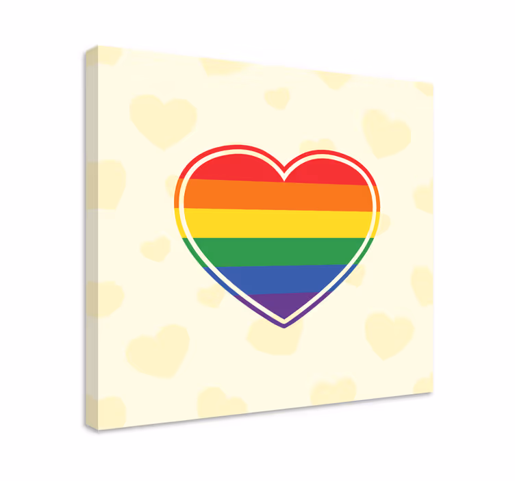 Quadro con frase simbolo di cuore unità - TenStickers