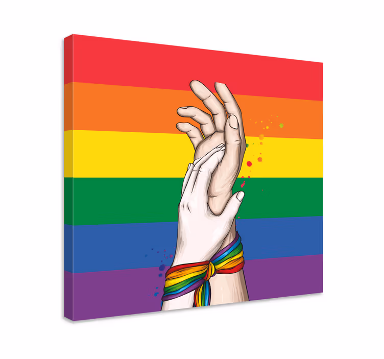 Quadro con frase unità nella diversità - TenStickers