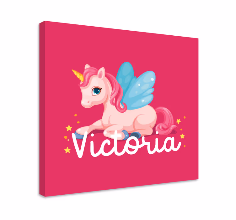 Quadro unicorno creatura fantastica carina - TenStickers