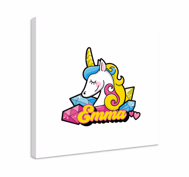 Quadro unicorno con gemme - TenStickers
