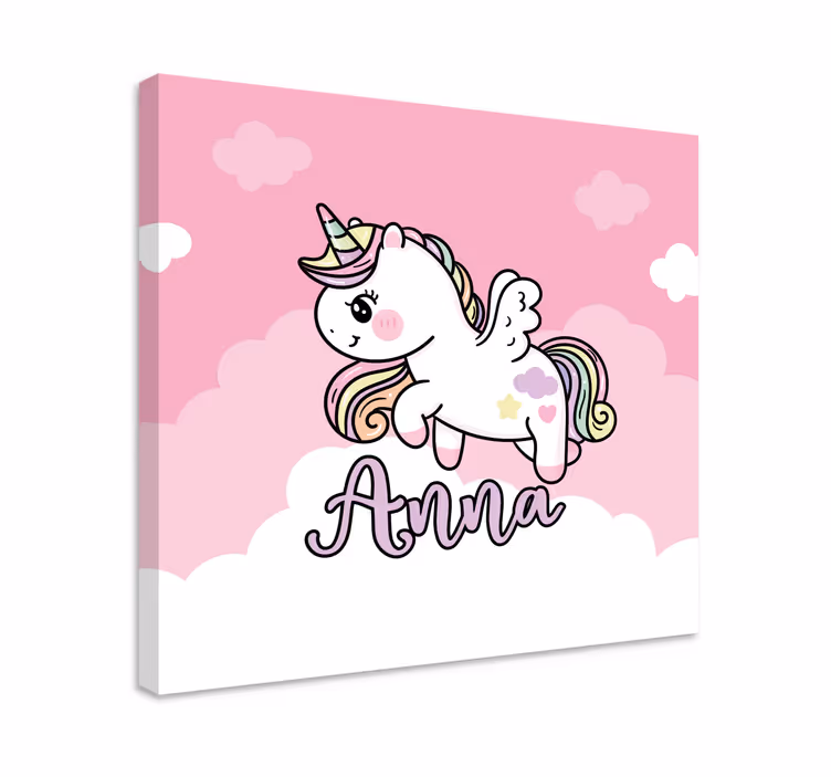 Quadro unicorno fantasia di unicorno carino - TenStickers