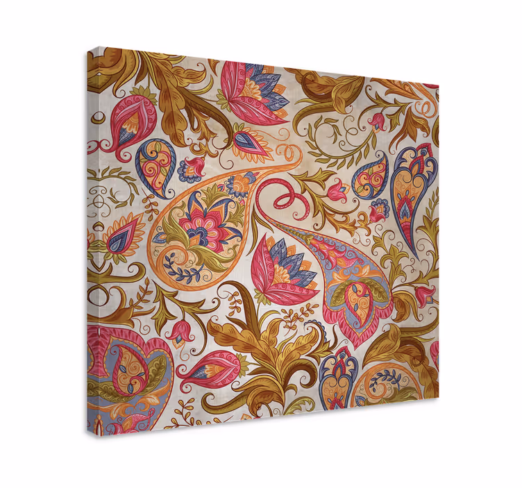 Dipinto fiori e piante motivi floreali intricati - TenStickers