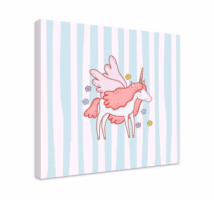 Quadro unicorno unicorno alato magico - TenStickers