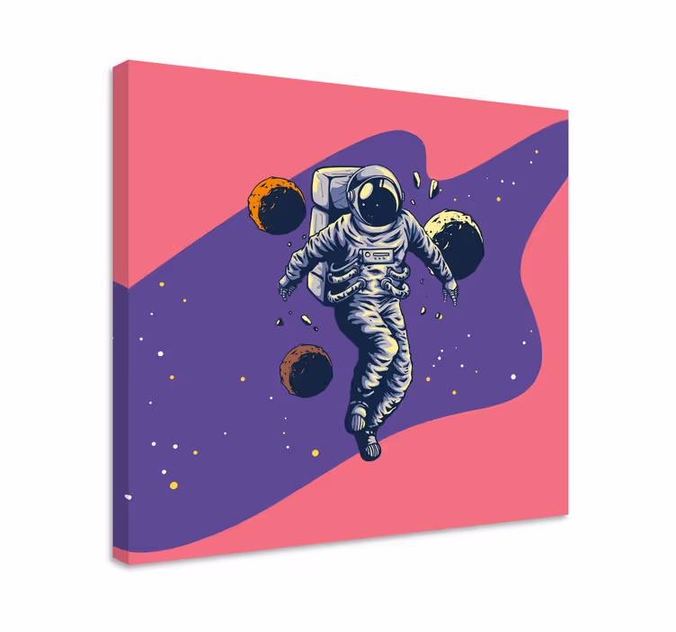 Quadro per bambini con astronauta - TenStickers