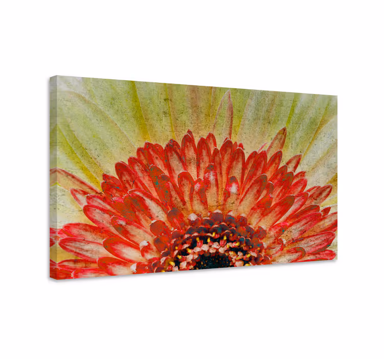 Dipinto fiori e piante dettaglio di fiori vivaci - TenStickers