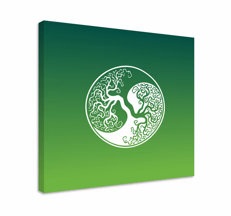 Quadro con alberi design di alberi intricati - TenStickers