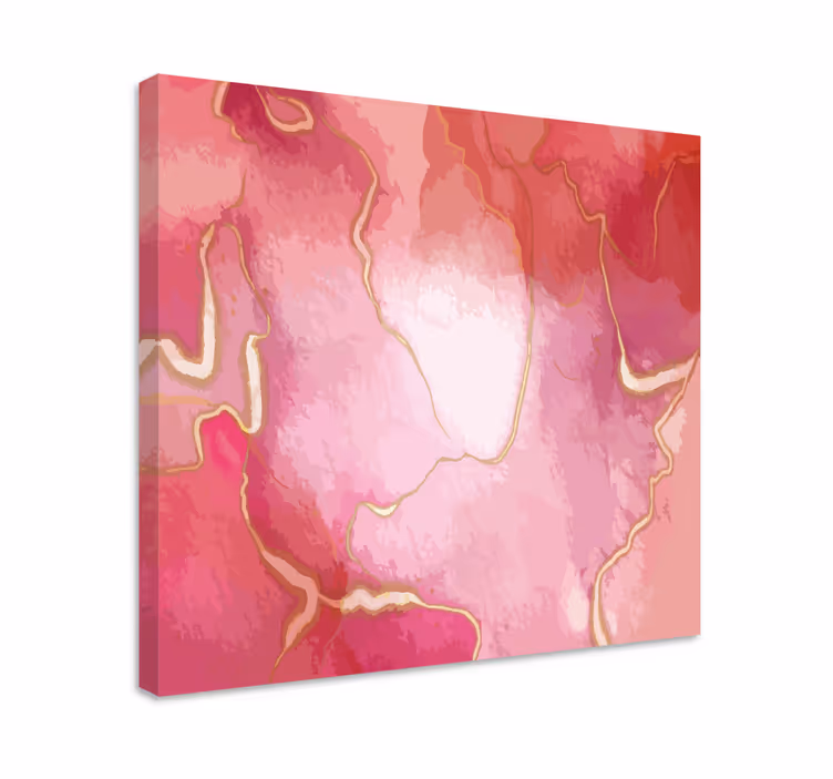 Quadro astratto vortice di marmo rosa - TenStickers