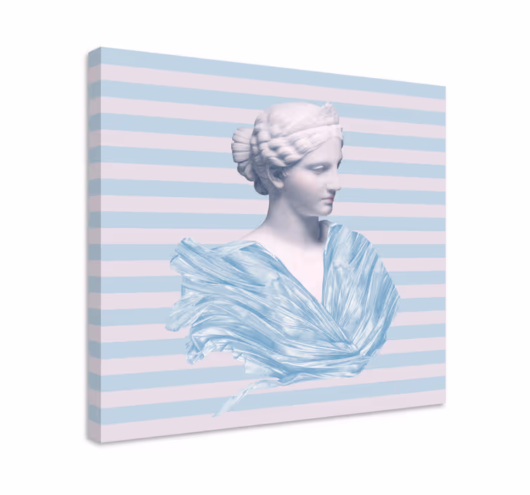 Dipinto arte busto di figura classica - TenStickers