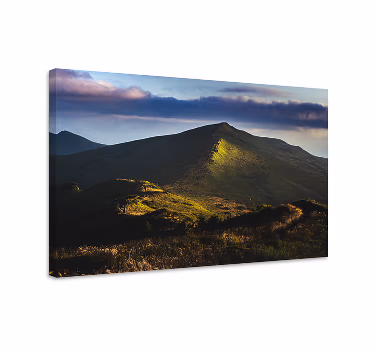 Quadro paesaggio vista di picco montano - TenStickers