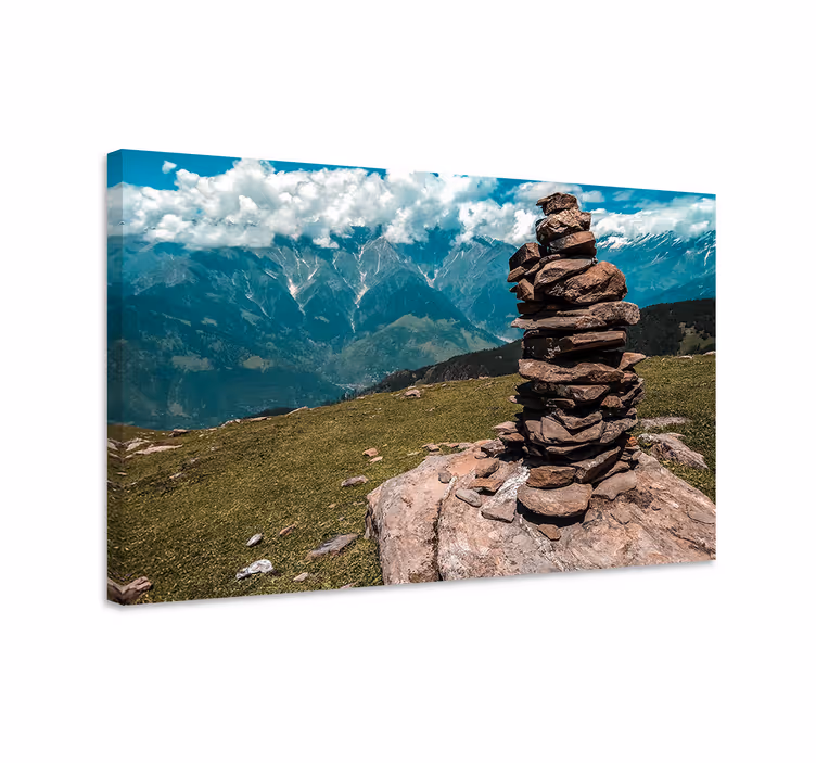 Quadro paesaggio formazione di pietre impilate - TenStickers