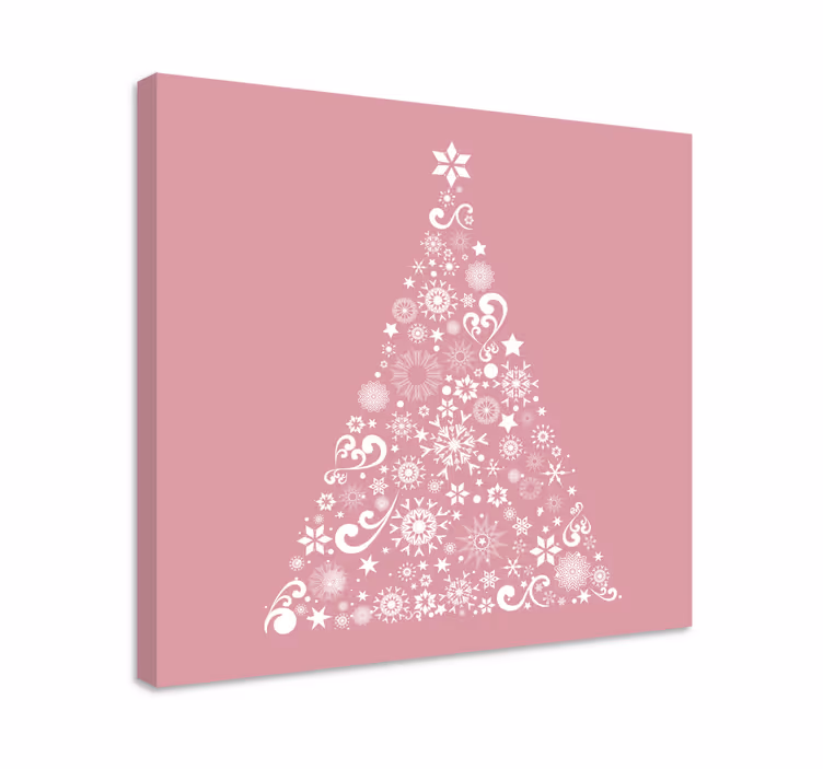 Dipinto fiori e piante albero floreale festivo - TenStickers