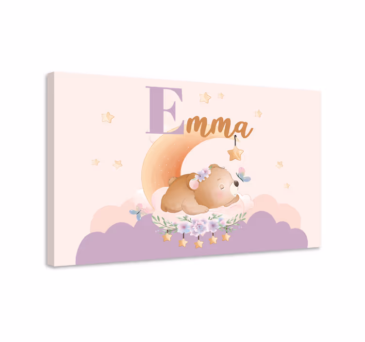 Quadri cameretta neonato sogni di orsetto - TenStickers