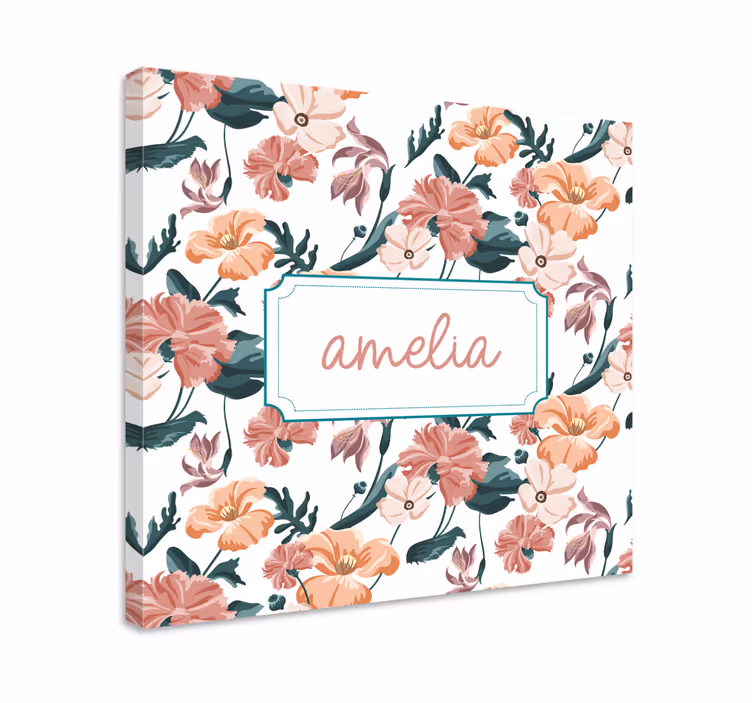 Dipinto fiori e piante composizione botanica personalizzata - TenStickers