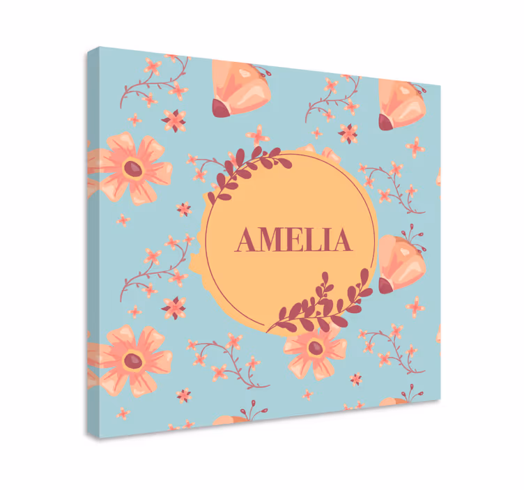 Dipinto fiori e piante motivo floreale personalizzato - TenStickers
