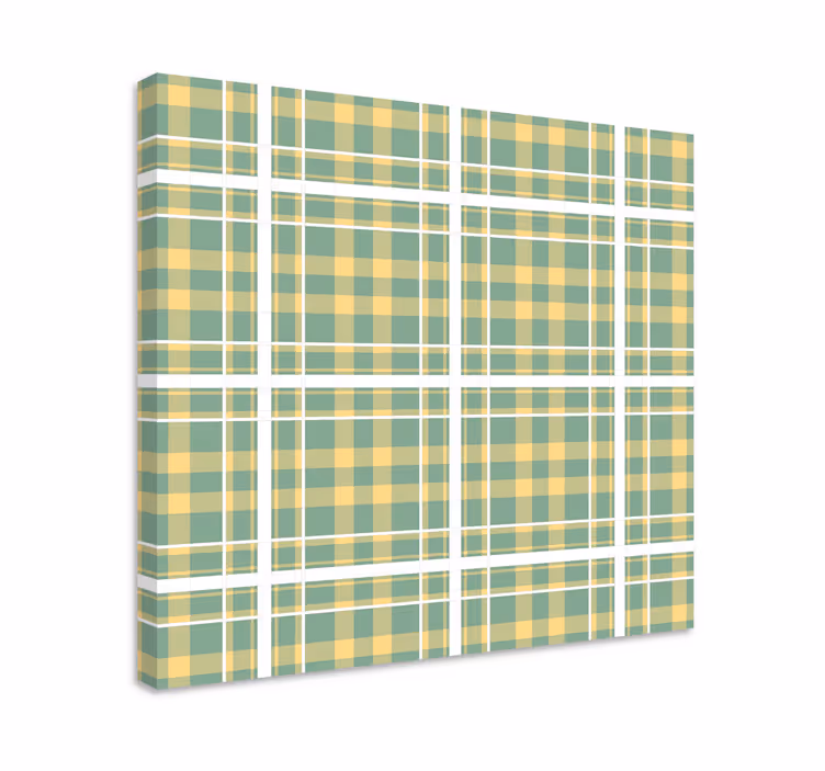 Quadro design ornamentale a motivi scozzesi - TenStickers