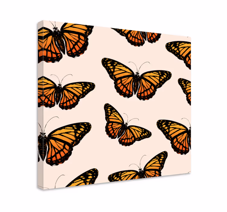Dipinto farfalle farfalle monarca colorate - TenStickers