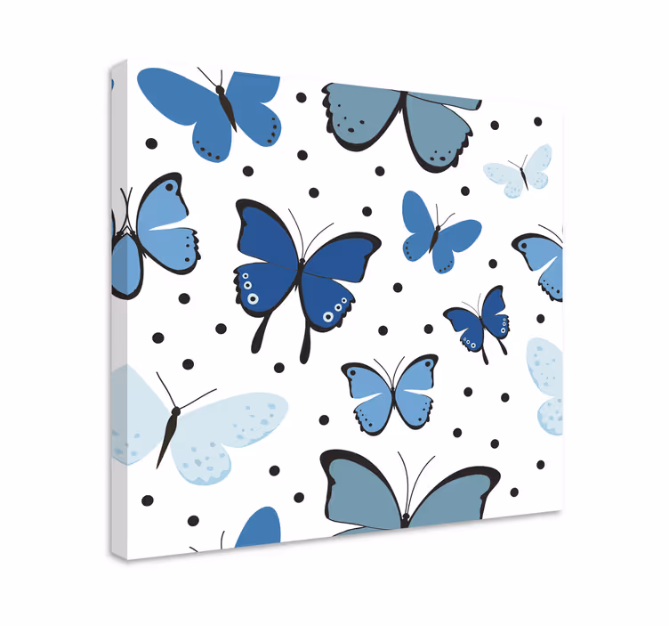 Dipinto farfalle collezione farfalle blu - TenStickers