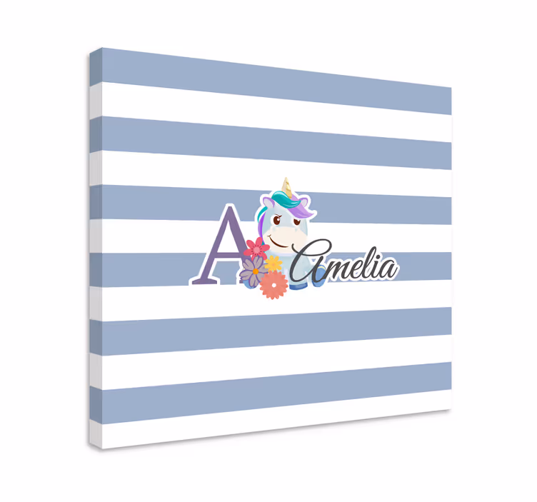 Quadro unicorno design personalizzato - TenStickers