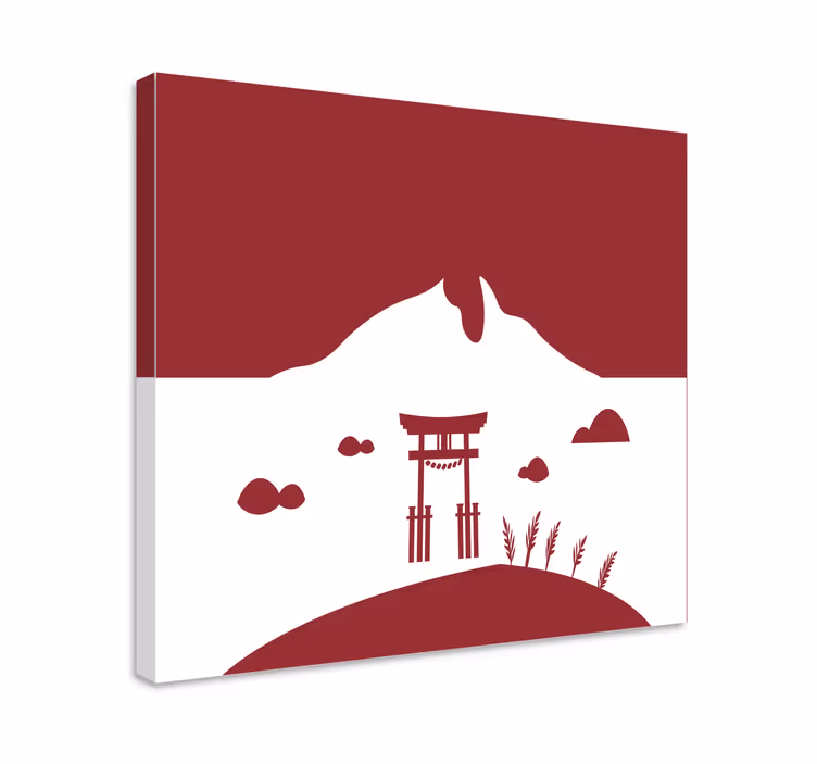 Dipinto orientale porta torii giapponese - TenStickers
