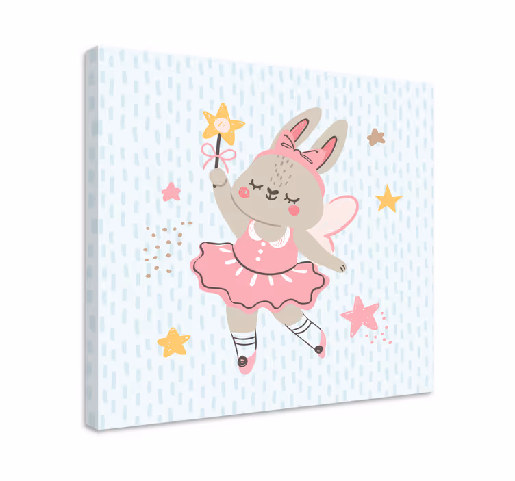 Dipinto persona coniglietto di balletto fatato - TenStickers