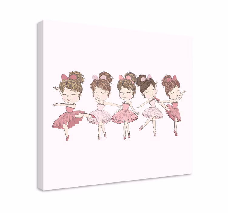 Quadro per bambini ballerine di balletto - TenStickers
