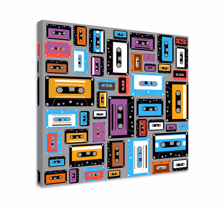 Quadri sportivi cassette colorate - TenStickers