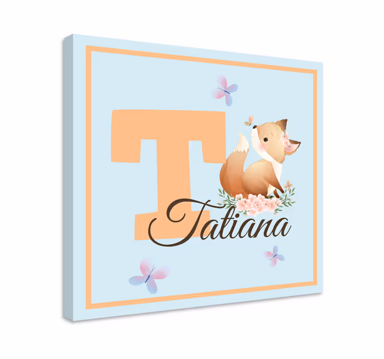 Quadri cameretta neonato volpe amichevole - TenStickers