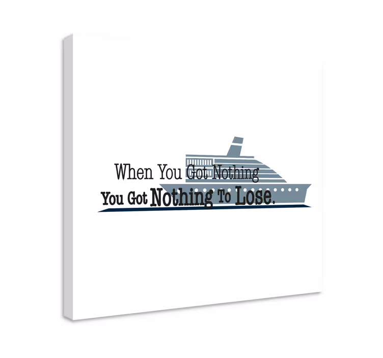 Quadro con frase detto nautico ispiratore - TenStickers