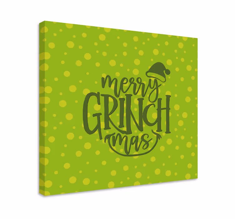 Quadro con frase buon grinchmas - TenStickers