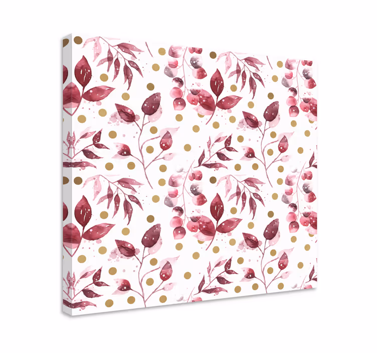 Dipinto fiori e piante motivo botanico sottile - TenStickers