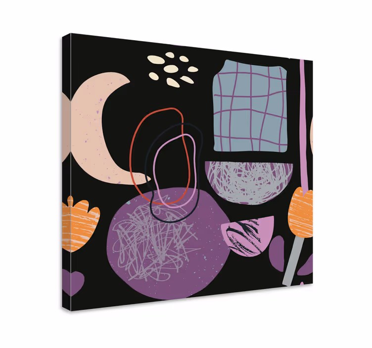 Quadro design ornamentale caratteristiche botaniche astratte - TenStickers