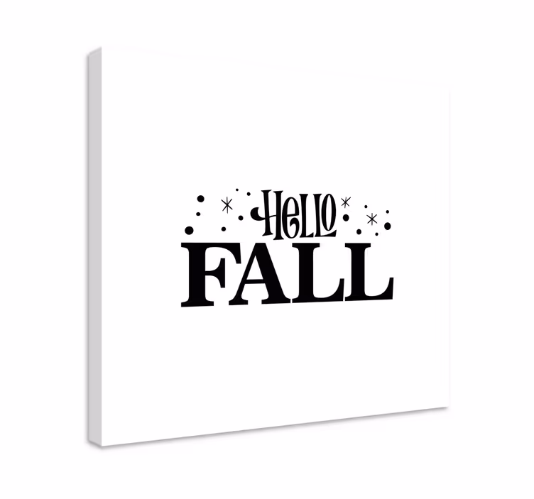 Quadro con frase saluti d'autunno - TenStickers
