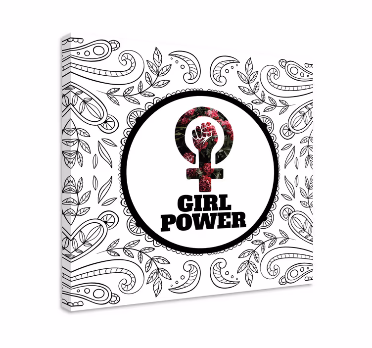 Quadro con frase simbolo del potere femminile - TenStickers