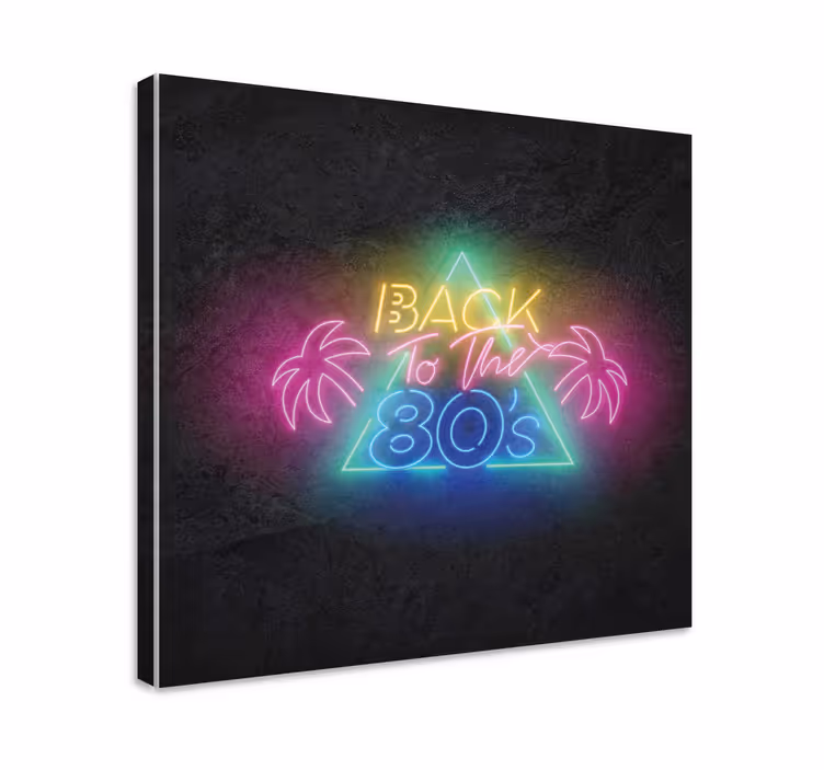 Quadro con frase neon retro frase - TenStickers