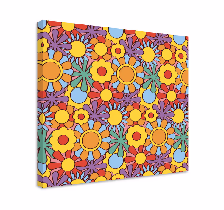Dipinto fiori e piante motivo floreale vivace - TenStickers