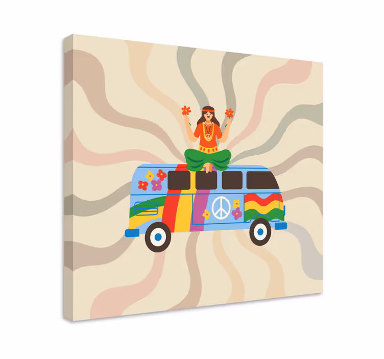 Quadro supereroi van della potenza dei fiori - TenStickers